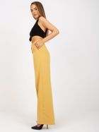 Spodnie materiałowe damskie, żółte, Xsapienza