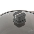 Starke Pro, Stoneware Marble, zestaw garnków z pokrywką i patelnia, 10 elementów