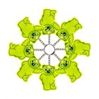 Starpak, brelok, odblaskowy miś