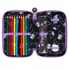 St.Majewski, Kuromi, piórnik rozkładany, podwójny, z wyposażeniem, Black