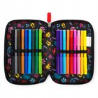 St.Majewski, Lilo i Stitch, piórnik rozkładany, potrójny, z wyposażeniem, Black Aloha