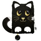 St.Majewski, Night Cat, pamiętnik 3D z kłódką, A5, włochacz, 96 kartek