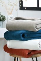 Stof, Clayton, pluszowy koc z barankiem, 130×160 cm