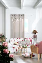 Stof, narzuta bawełniana z kwiecistym wzorem, 125-150 cm