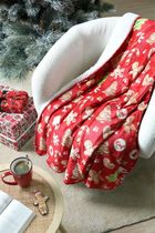 Stof, Noel, koc świąteczny z barankiem, 130-160 cm