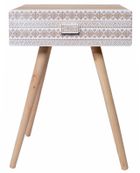 Stolik nocny drewniany, 40-30-54 cm