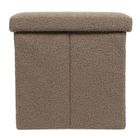 Storage Solutions, pufa ze schowkiem, Boucle Bini, 38-38-38 cm