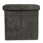 Storage Solutions, pufa ze schowkiem sztruksowa, Tobo, 38-38-38 cm