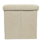 Storage Solutions, pufa ze schowkiem sztruksowa, Tobo, 38-38-38 cm