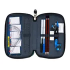 St.Right, piórnik rozkładany, potrójny, z wyposażeniem, Green Game