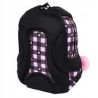 St.Right, plecak szkolny, 3-komorowy, Pink Checkered