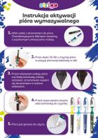 Strigo, pióro wieczne ścieralne z 2 nabojami, różowe
