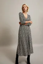 Sukienka damska, beżowa, Moodo