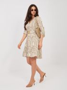 Sukienka damska, beżowa, Sublevel