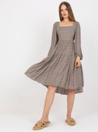 Sukienka damska, beżowa, Zuluna