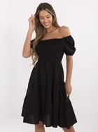 Sukienka damska, czarna, Italy Moda