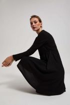 Sukienka damska, czarna, Moodo