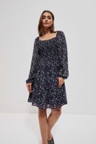 Sukienka damska, granatowa, Moodo