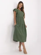 Sukienka damska, khaki, Italy Moda