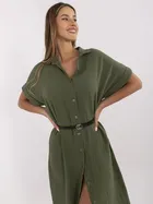 Sukienka damska, khaki, Italy Moda