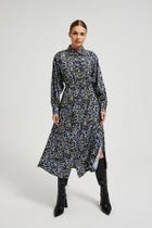 Sukienka damska, khaki, Moodo