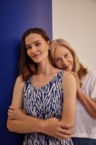 Sukienka damska, niebieska, Moodo