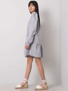 Sukienka damska, szara, Ex Moda