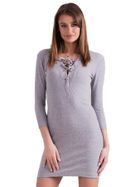 Sukienka damska, szara, Factory Price