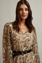 Sukienka damska, szara, Moodo