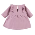 Sukienka dziewczęca z długim rękawem, fioletowa, Eevi