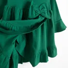 Sukienka dziewczęca z długim rękawem, zielona, Nicol