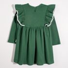 Sukienka dziewczęca z długim rękawem, zielona, Nicol
