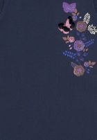 Sukienka dziewczęca z krótkim rękawem, granatowa, Tom Tailor