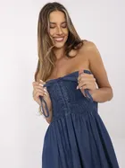 Sukienka jeansowa damska, niebieska, Italy Moda