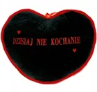 Sun-Day, poduszka, serce, Dzisiaj Nie Kochanie, Dzisiaj Tak kochanie, 43 cm, 1 szt.