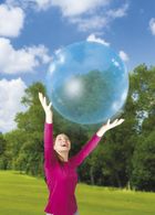 Super Wubble, bańkopiłka bez pompki, niebieska