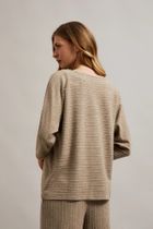 Sweter damski, beżowy, Moodo