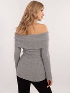 Sweter damski, szary, Italy Moda