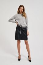 Sweter damski, szary, Moodo