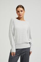 Sweter damski, szary, Moodo