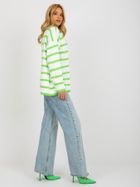 Sweter damski z wełną, oversize, mix, Rue Paris