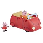 Świnka Peppa, Rodzinne czerwone auto, zestaw z figurkami