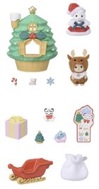 Sylvanian Families, Domek Drzewko Świętczne, zestaw z figurkami i akcesoriami, 5822