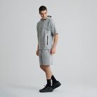 Szara bluza z krótkim rękawem NOWEAR