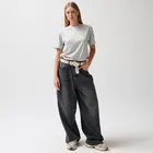 Szara koszulka basic z bawełny czesanej NOWEAR