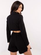 Szorty damskie, czarne, Italy Moda