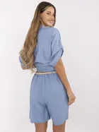 Szorty damskie, niebieskie, Italy Moda