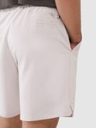 Szorty męskie, ecru, 4F