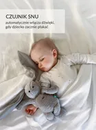 Szumisie, Szumiś Królik z lampką i termoforkiem 5w1, szary, 30 cm