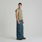 T-shirt bez rękawów khaki NOWEAR